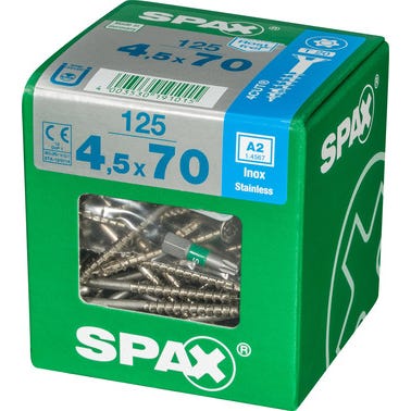 VIS AGGLO SPAX INOX TF TX 4,5X70 X125 1