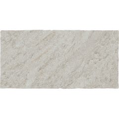 Carrelage sol extérieur effet pierre l.30 x L.60 cm - Eterna Bianco 0