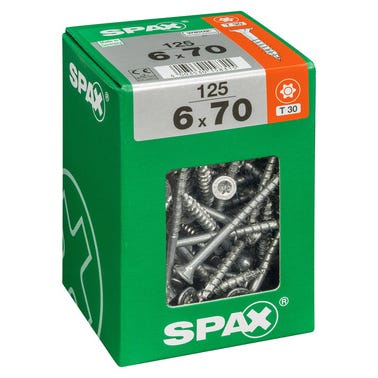 VIS AGGLO SPAX TF TX 6X70 WIROX X125 0