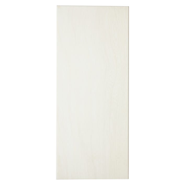 Faïence blanc effet bois l.25 x L.60 cm Evergreen 1