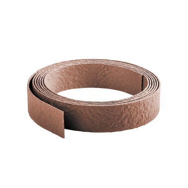 Bordure PVC brun Ep.0,7 x H.14 cm Long.10 m 0