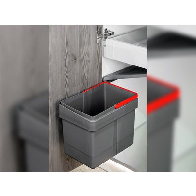 Poubelle De Porte Grise 15 L Bricoman Poubelle De Porte Grise 15 L Bricoman