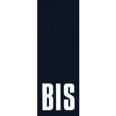 Numéro de rue "BIS" en PVC adhésif L.110 x l.40 mm - CHAPUIS