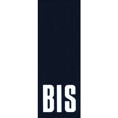 Numéro de rue "BIS" en PVC adhésif L.110 x l.40 mm - CHAPUIS 0