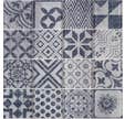 Mosaïque carreaux ciment bleu gris l.29,8 x L.29,8 cm