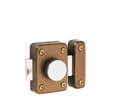 Verrou bouton cylindre 35 mm verni bronze