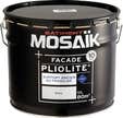 Peinture façade D2 Pliolite supp anciens fragiles MOSAIK Mat Blanc 10L