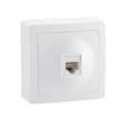 Prise rj45 saillie blanc neo zeiger