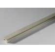Profil de finition PVC extrémité clipsable gris Ep.5/8 mm Long.2,6 m - GROSFILLEX