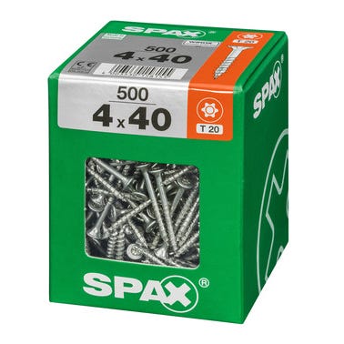 VIS AGGLO SPAX TF TX 4X40 WIROX X500 1