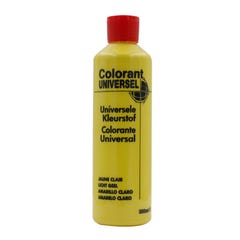 Colorant universel pour peinture aqueuse ou solvantée jaune clair 250ml