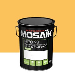 Peinture intérieure satin jaune delaunay teintée en machine 4L HPO - MOSAIK 0