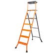 Escabeau caillebotis acier professionnel 5 marches