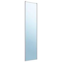 Porte de placard coulissante - 1 Vantail Miroir Argent - Profil Blanc 10x600x2500mm 2