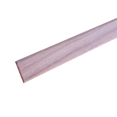 Champlat 2 arrondis en bois rouge exotique 6 x 30 mm Long.2,4 m - SOTRINBOIS 0