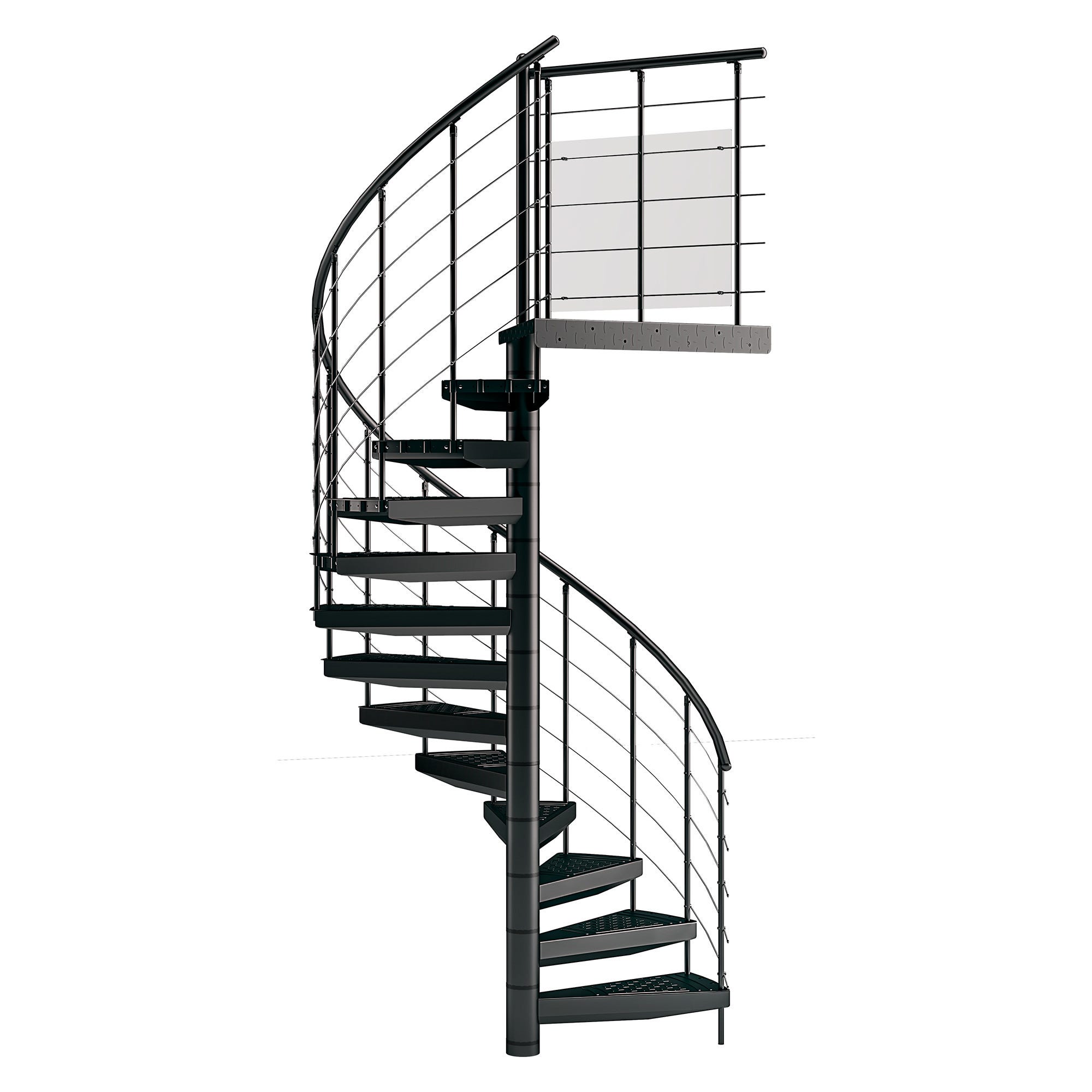 Escalier spirano metal 13m ø120 4