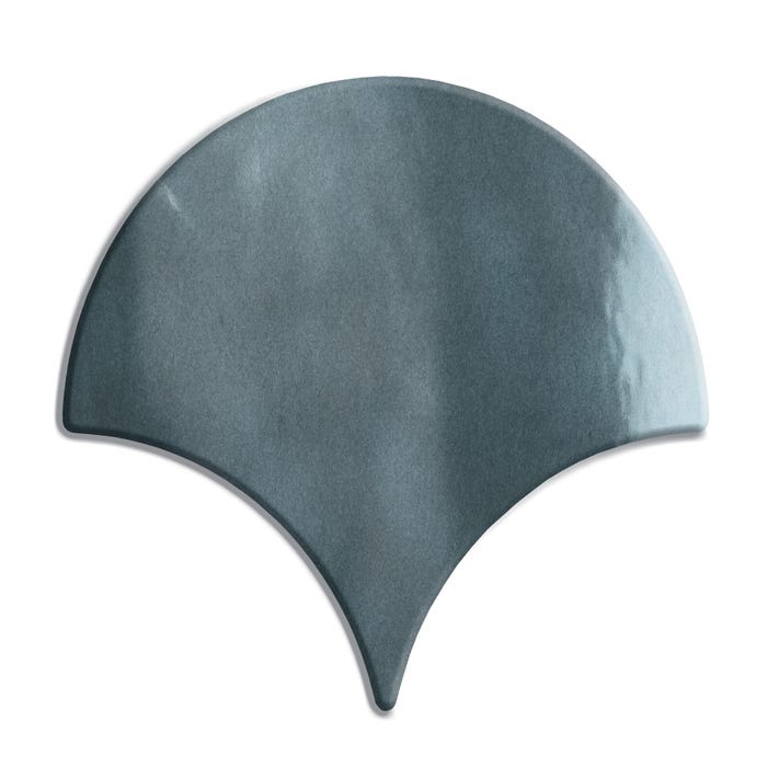 Faïence bleu uni l.13,4 x L.15 cm Bondifan  0