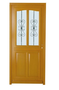 Porte D Entree Bois Sylene Poussant Gauche H 215 X L 90 Cm Bricoman