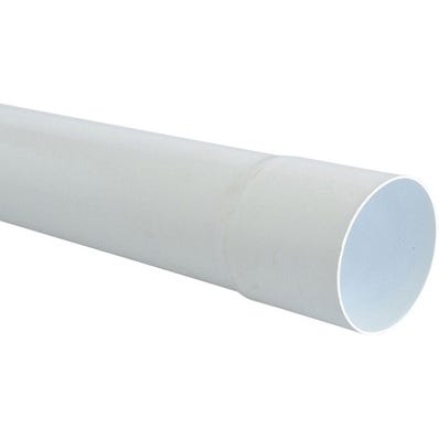 Tuyau de descente PVC blanc Diam.80 mm Long.2,8 m - GIRPI 0