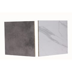 Crédence stratifié marbre blanc/Mineral L.301,50 x l.63 cm ép.10 mm