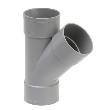 Culotte de branchement 45° en PVC Femelle / Femelle à coller Diam.100 mm 2