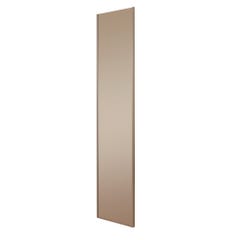 Porte de placard coulissante - 1 Vantail Miroir Argent - Profil Blanc 10x600x2500mm 1