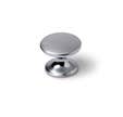 Bouton zamak d33 mm chromé mat