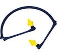 Bouchons antibruit 20 dB avec arceau pliable - DELTA PLUS