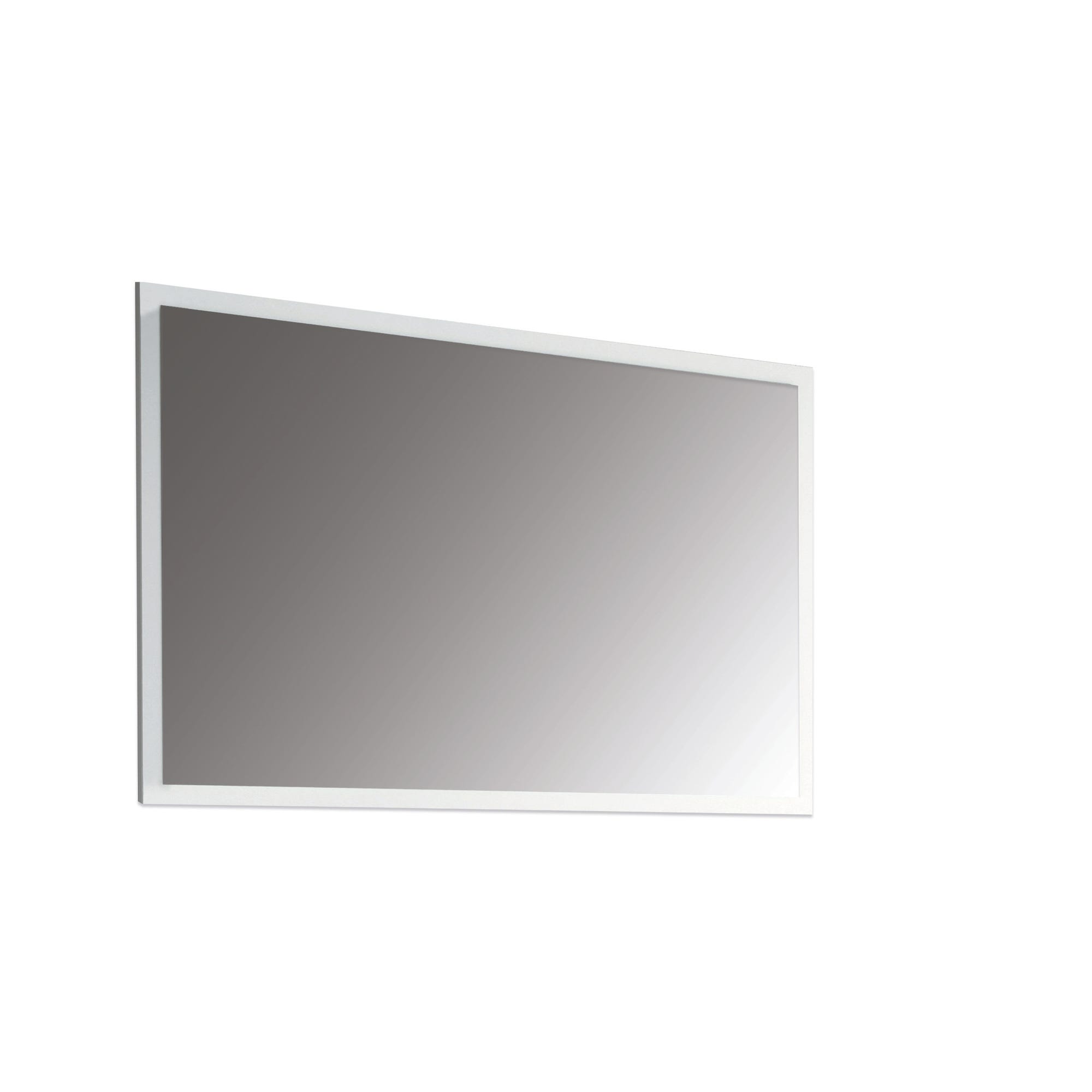 Miroir de salle de bain blanc brillant l.120 x H.80 x Ep.2 cm Atlantis 3