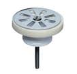 Bonde lavabo en plastique à grille plate Ø 63 mm Wirquin Pro