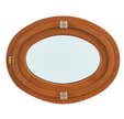 OEIL DE BOEUF PIN SYLVESTRE OVAL 59x44 cm