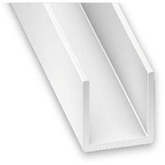 Profilé U PVC blanc 10 x 18 x 10 mm INT.16 mm L.100 cm 0