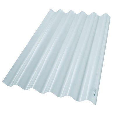 Plaque polyester translucide grande onde fibrolux classe 1, 250x92 cm 0