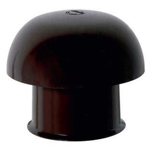 Chapeau de ventilation avec collerette d'étanchéité en plomb coloris  ardoise Diam.100 mm ❘ Bricoman