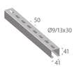 Rail 41 tds ep2 -sz l 3m - ob profils