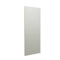 Rail pour porte coulissante Larg.83 cm en applique aluminium blanc avec porte , habillage et amortisseur 1