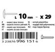Clous ameublement 10 mm oxyde