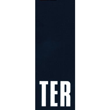 Numéro de rue "TER" en PVC adhésif L.110 x l.40 mm - CHAPUIS 0
