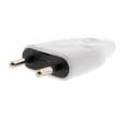FICHE MALE 2P 6A BLANC