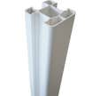 Poteau PVC blanc L.2400 x 80 x 80 mm