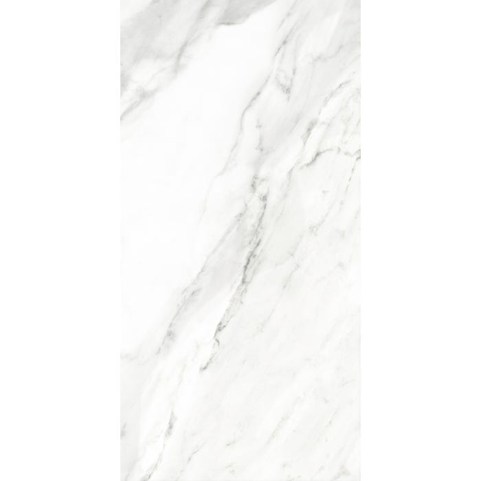 Carrelage intérieur sol et  mur blanc effet marbre l.30 x L.60,4 cm Loop Marmo Bianco 4