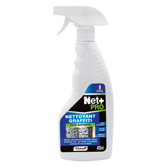 Nettoyant graffiti tous supports en spray 400 ml - NET+PRO 0