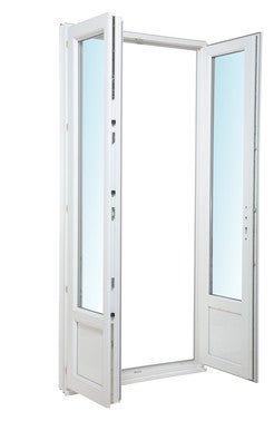 porte fenetre pvc 2 vantaux h215xl120cm bricoman