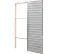 Châssis à galandage pour porte coulissante L73cm + amortisseur