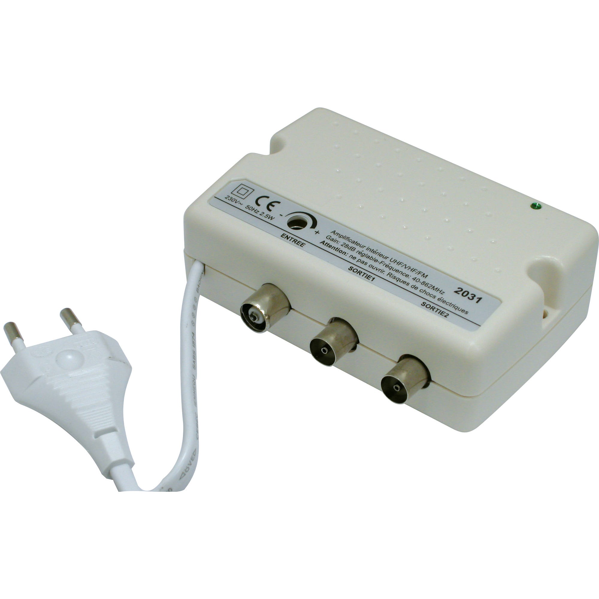 Amplificateur intérieur TV UHF/VHF 1
