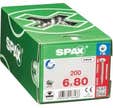 Vis chassis tête ronde wirox empreinte Torx 6 x 80 mm 200 pièces