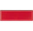 Faïence rouge brillant l.10 x L.30 cm Metro
