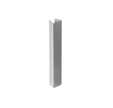 Raccords de finition décor gris aluminium pour plinthe ép. 16-19 x h. 150 mm x4