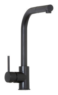 mitigeur evier douchette kiwo noir bricoman