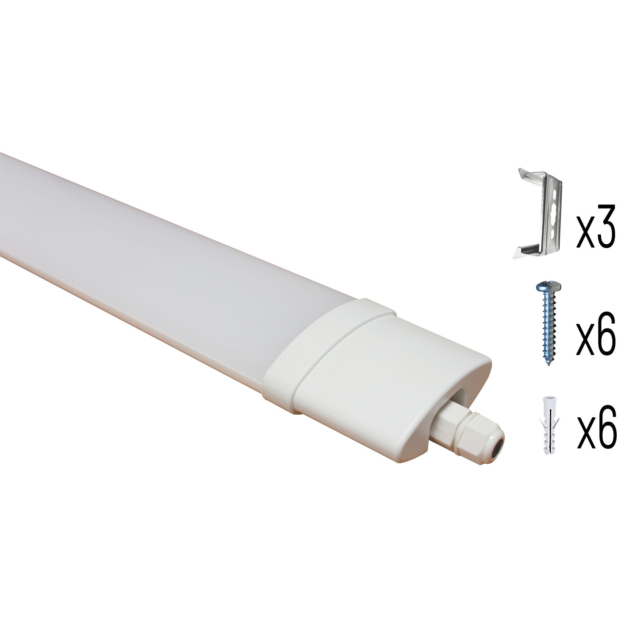 Réglette LED intégrée 126,5 cm IP65 6000 ml 4000K  - ARLUX 1